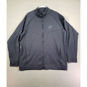 OGIO Sweater Mens 2XL XXL Mock Neck‎ Full Zip Polyester Blend Stretch Gray EUC